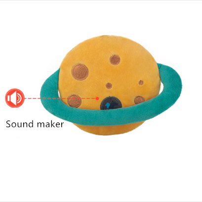 Stardust sky-planet ,squeaky plush dog toy