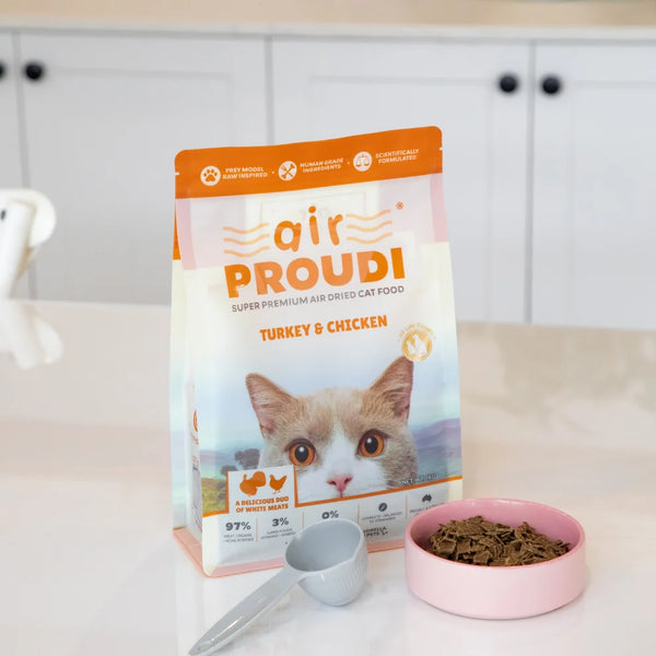 Proudi Turkey & Chicken Air Dried for Cats