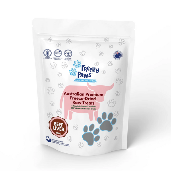 Freeze dried beef liver 100G,FREEZY PAWS