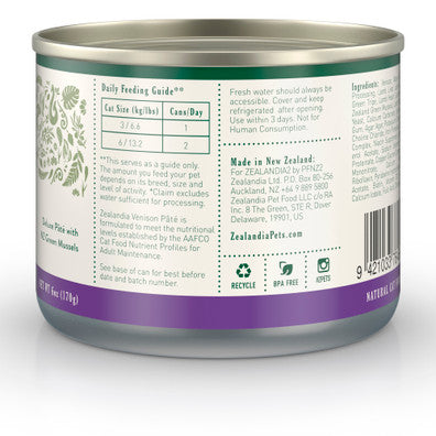 ZEALANDIA Venison Pate Cat 185G - single