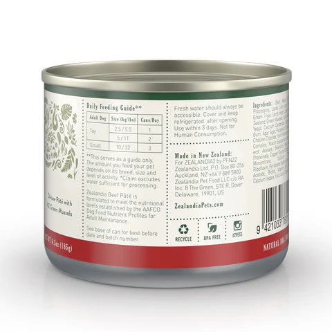 Zealandia dog beef 185G