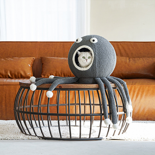 Octopus pet house, squeaky sounds in tentacles