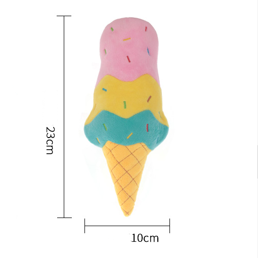 Passion summer dog plush toys-ice cream
