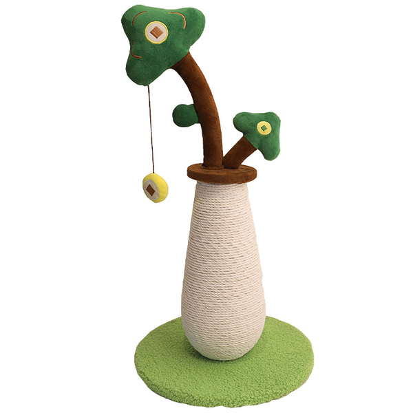 Sisal Cat Scratching Post Money Tree Cat Tree Anti-scratch No Dander Vertical Cat Scratcher Interactive Cat Toy