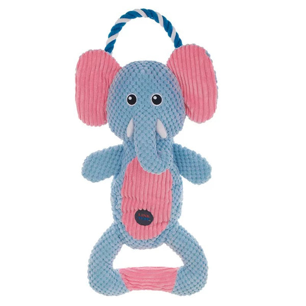 Adorable Elephant Plush Squeaky Dog Toy