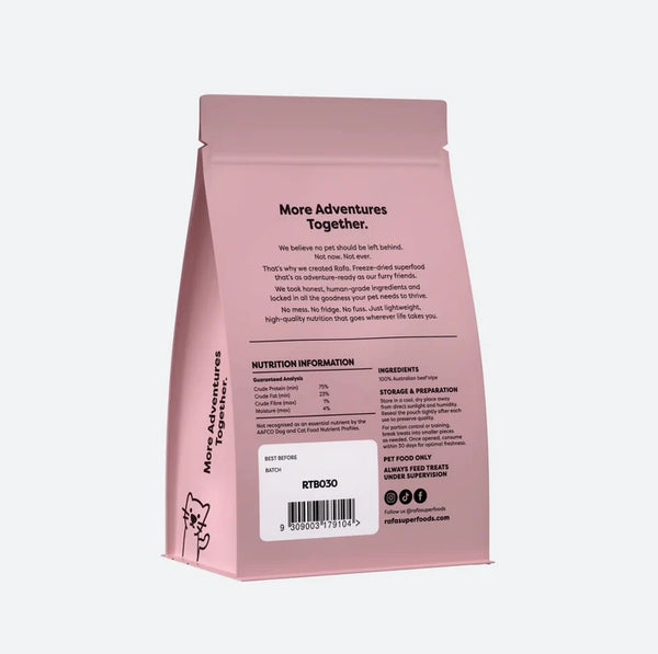 RAFA Raw Freeze-Dried Treats | Human-Grade Beef Tripe