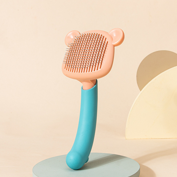 Pet Grooming Brush-orange bear