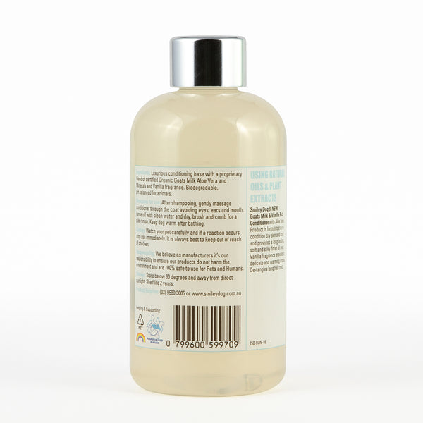 SMILEY DOG ORGANIC GOATS MILK AND VANILLA PRO-SENSITIV SHAMPOO - 250ml - SMILEY DOG, 250ML