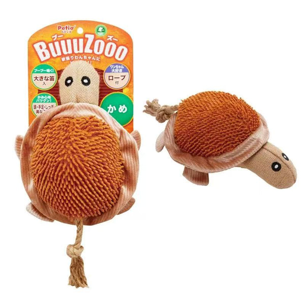 Cotton rope Turtle with squeaky sound, plush dog toy