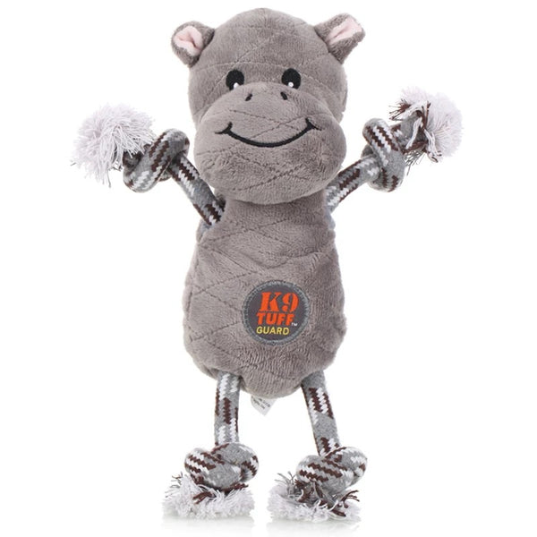 K9 TUFF Guard Hippo Plush Dog Toy