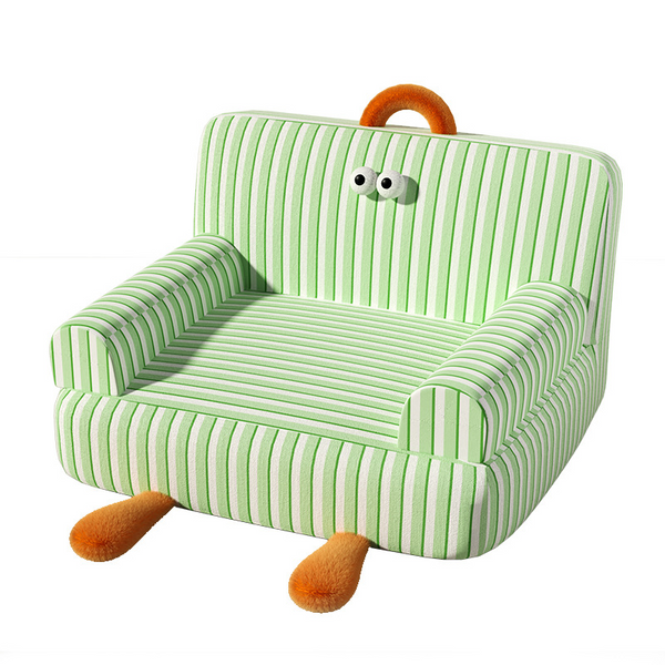 Comfy Pet Lounge Bed-Kawaii Style with Cartoon Legs & Handle