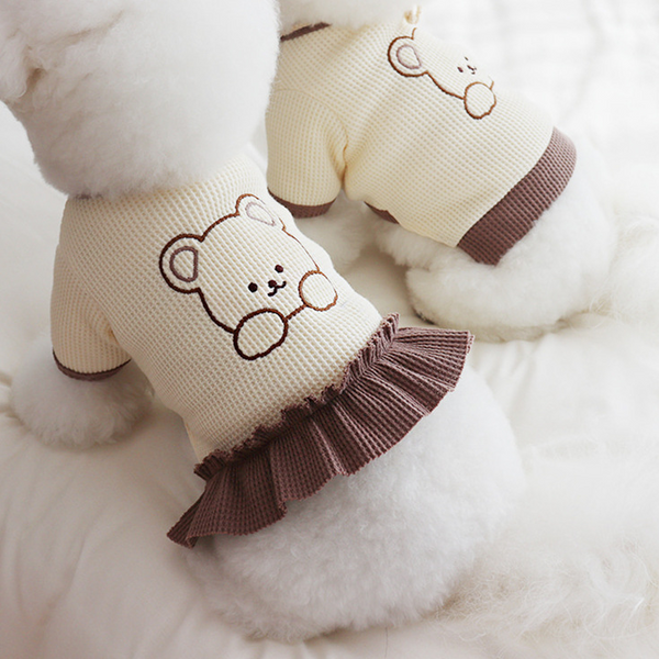 Waffle Knit Bear Dress