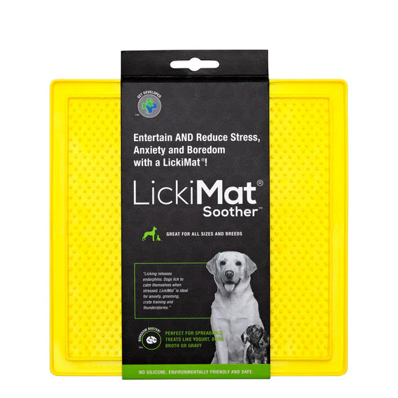 LICKIMAT Soother Classic -Yellow Dog