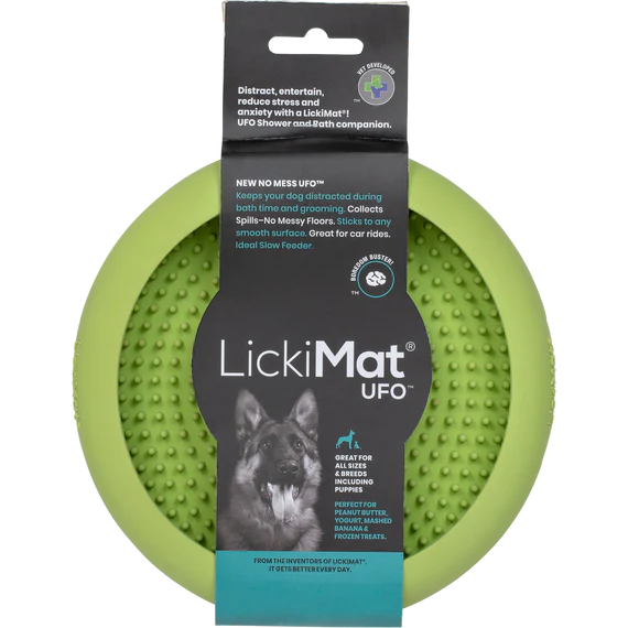 LICKIMAT UFO Green Dog
