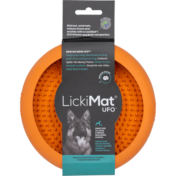 LICKIMAT UFO orange Dog