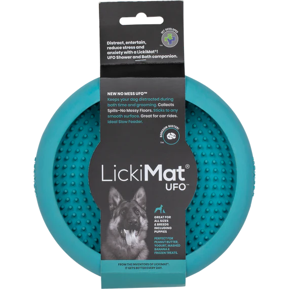 LICKIMAT UFO Turquoise Dog