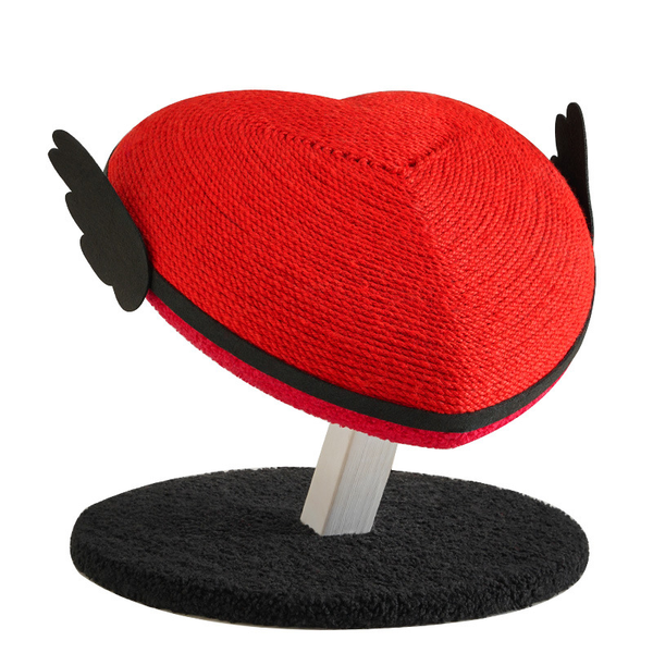 Trendy Heart Cat Tree Large Sisal Scratching Post Vertical Cat Scratcher Cat Toy