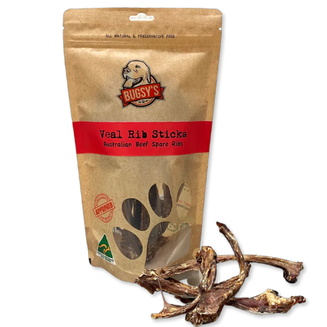 psiBUGSY’S Australian VEAL SPARERIBS Snack for Dogs 100G-20250312012638.png