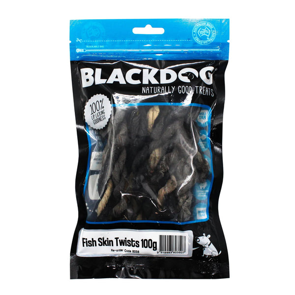 Blackdogs Fish Skin Twists 100g