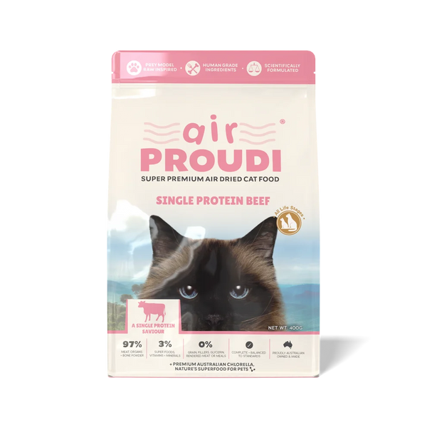 Proudi Single Protein Beef Air Dried for Cats