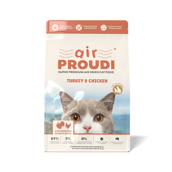 Proudi Turkey & Chicken Air Dried for Cats