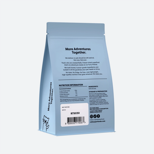 RAFA Raw Freeze-Dried Treats | Human-Grade Hoki Fillet
