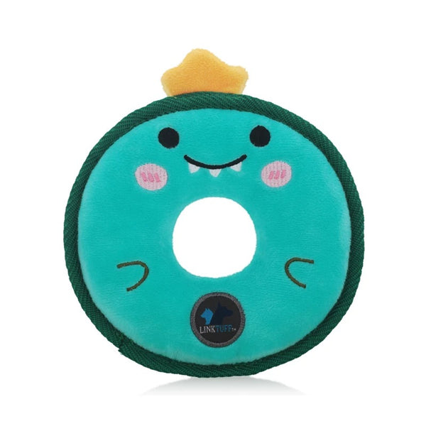 Pet plush toy, fruit donuts toy,for all size pets - Dinosaur
