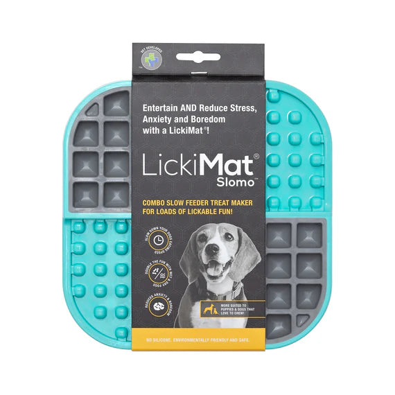 LICKIMAT Slomo -Turquoise Dog