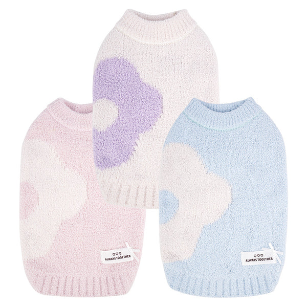 Super Stretch Pet Sweater – Warm Knit Two-Leg Dog Clothes for Autumn/Winter-Blue