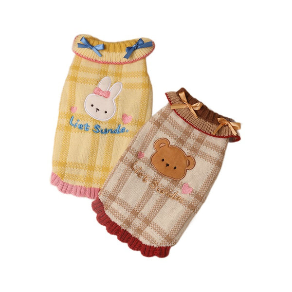 Warm Pet Sweater – Winter Clothes for Kittens, Cats & Small Dog Breeds（Brown）