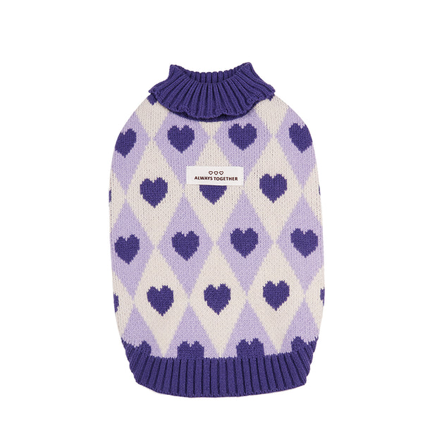 Christmas Pet Sweater – Thick Warm Winter Sweater for Small Dogs, Holiday Outfit-Blue