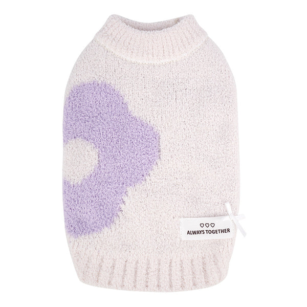 Super Stretch Pet Sweater – Warm Knit Two-Leg Dog Clothes for Autumn/Winter-White