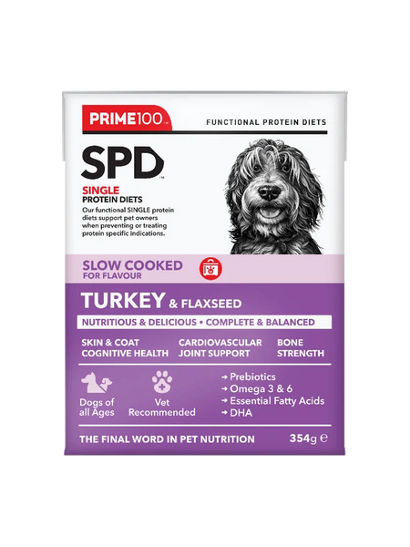 SPD™ Slow Cooked Turkey & Flaxseed Wet Dog Food PRIME100