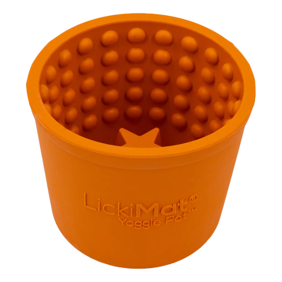LICKIMAT Yoggie pot orange