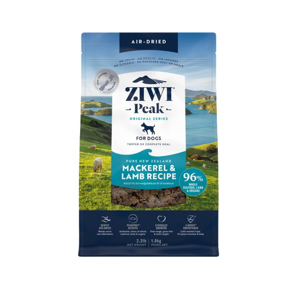 Ziwi Peak Air Dried Lamb & Mackerel All Lifestages Dry Dog Food 1kg
