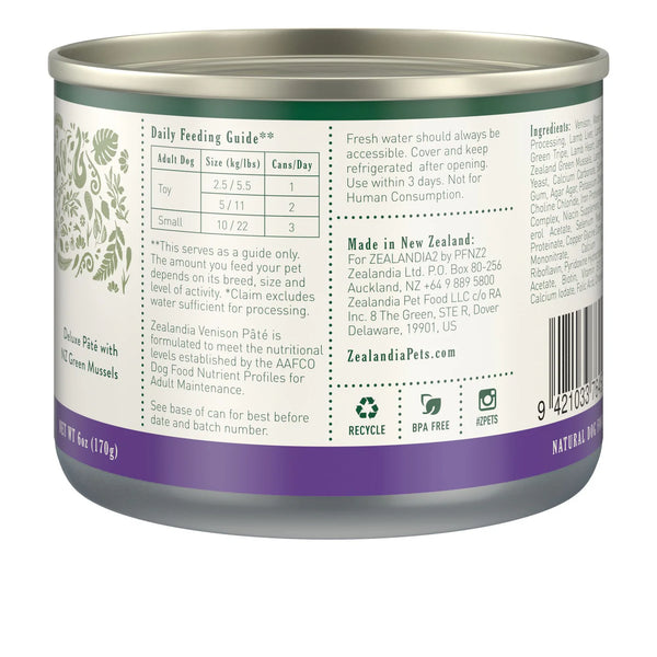 Zealandia dog venison 170g