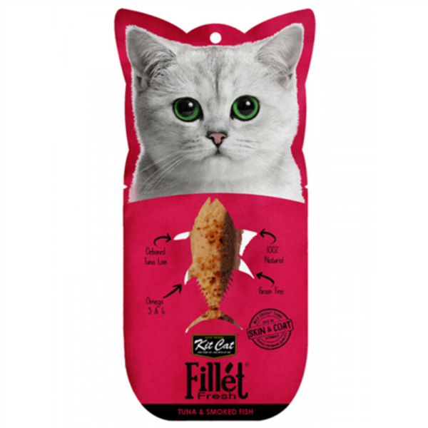 Kit Cat Fillet Fresh Tuna & Smoked Fish 30gm