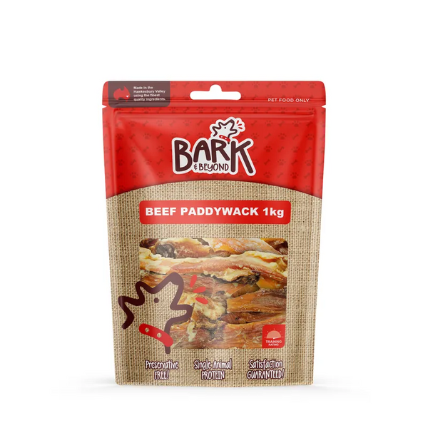 Beef Paddywack 1kg-BARK & BEYOND