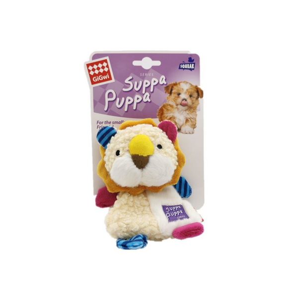 Suppa Puppa Plush Squeak Lion, GIGWI