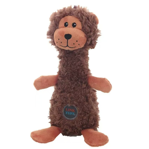 Funny Monkey Dog Plush Toy – Squeaky, Durable & Washable