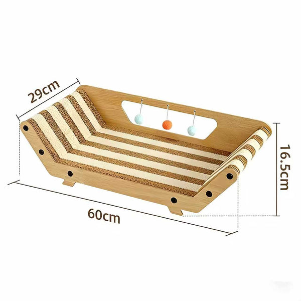 Sisal Cat Scratcher Lounge Bed Cat Sofa Hammock Cradle Cat Tree Colorful Chaise Lounge Cat Toy