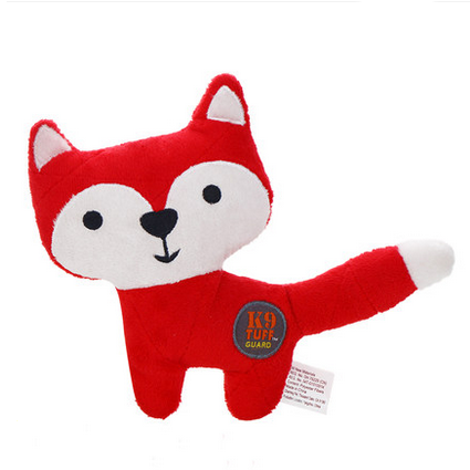 plush dog toy with squeaky sound,cartoon animals - Fox