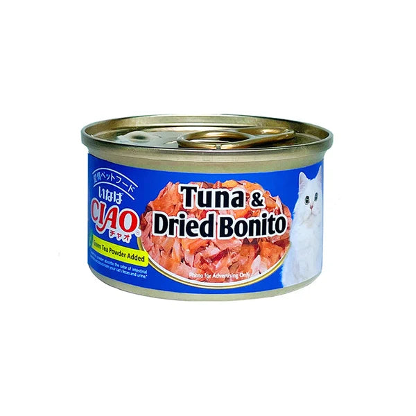Inaba CIAO Tuna with Dried Bonito Wet Cat Treat 75g (canned)
