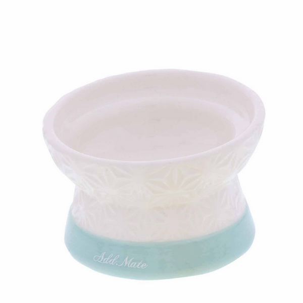 Petio Add Mate Raised Ceramic Cat Inclined Feeding Bowl - Blue