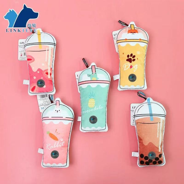 Orange Dog Bubble Tea Toy