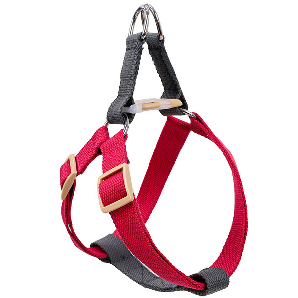Two-Tone Adjustable Pet Harness-Grey Rose