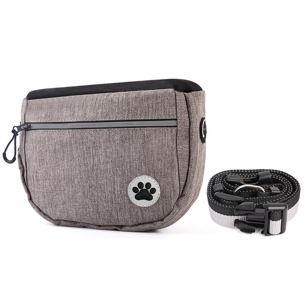 Large Capacity Lightweight Dog Treat Bag Portable Training Waist Pouch Outdoor Walking Pet Snack Storage Bag